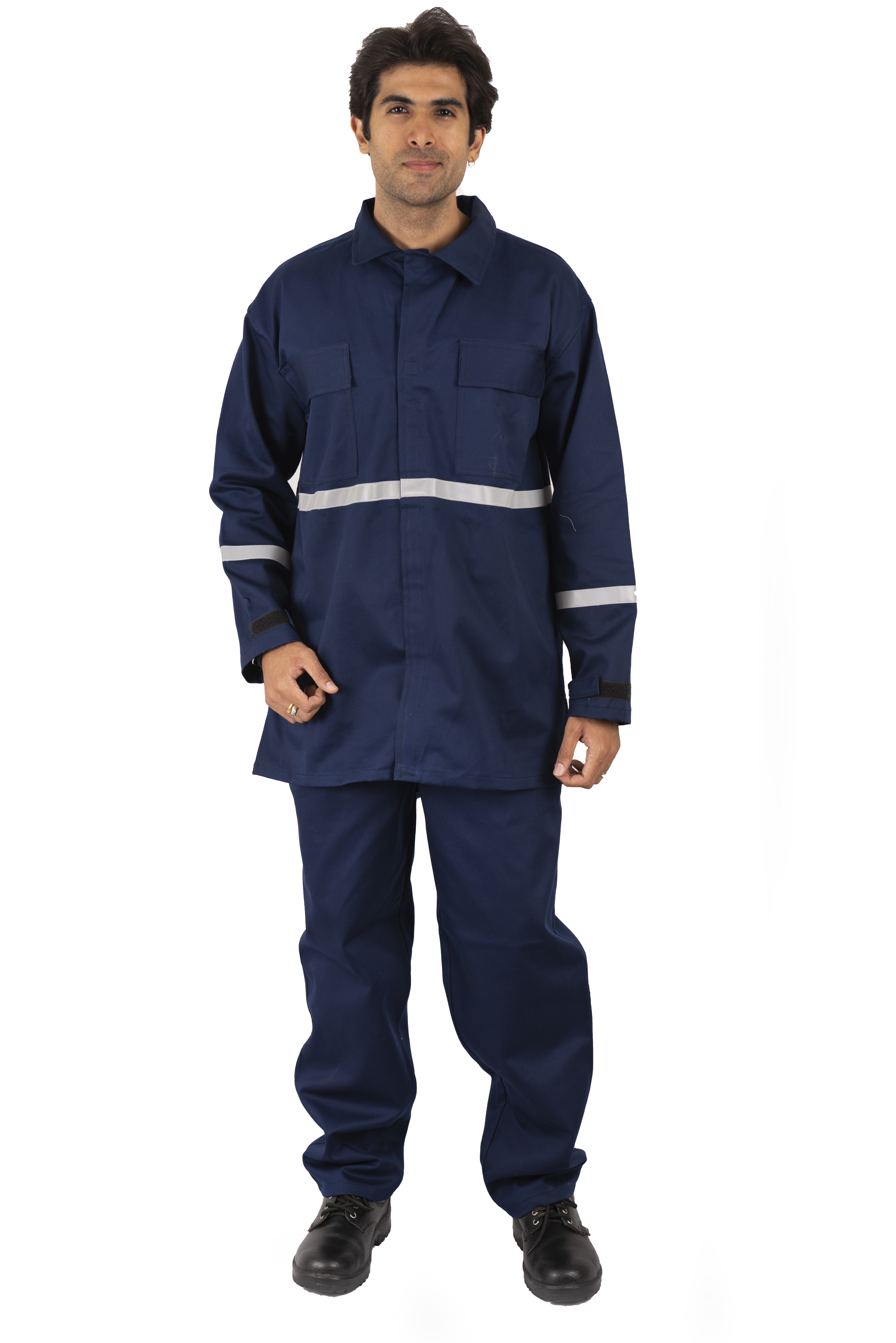 Navy Blue Electrical Arc Flash Suit With Accessories - Arc Protack - 8cal