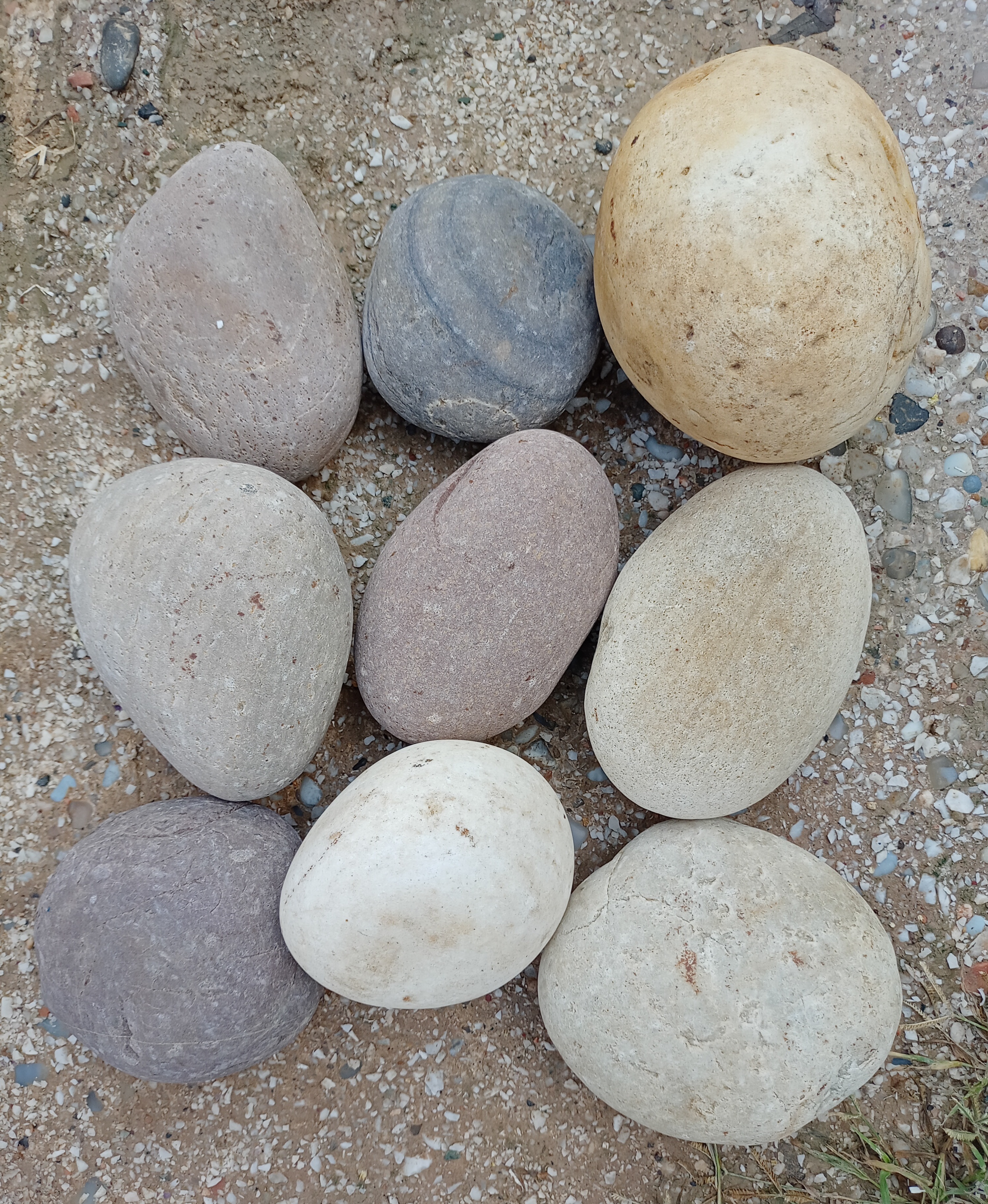 Natural Flat Mix Color Pebble Stones - 20mm To 150mm, Brown, Red & Mix Colors - Superior Quality Tumbled Surface For Landscaping, Decoration, Aquariums, Fountains, And Pathways