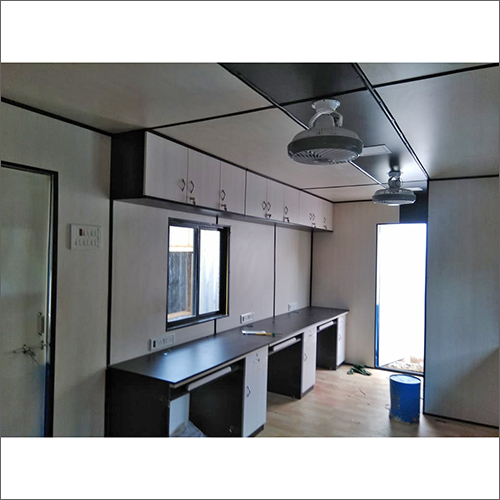 Portable Modular Interior Office - Steel Material, Various Dimensions | Thermal Insulation, Double Glazed Windows, Security Doors, Customizable Layout, Easy Installation, Space-saving, Environmentally Friendly