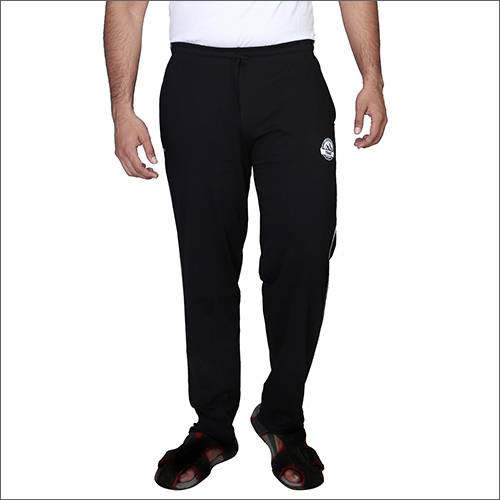 पुरुषों के लिए कैज़ुअल ब्लैक ट्रैक पैंट