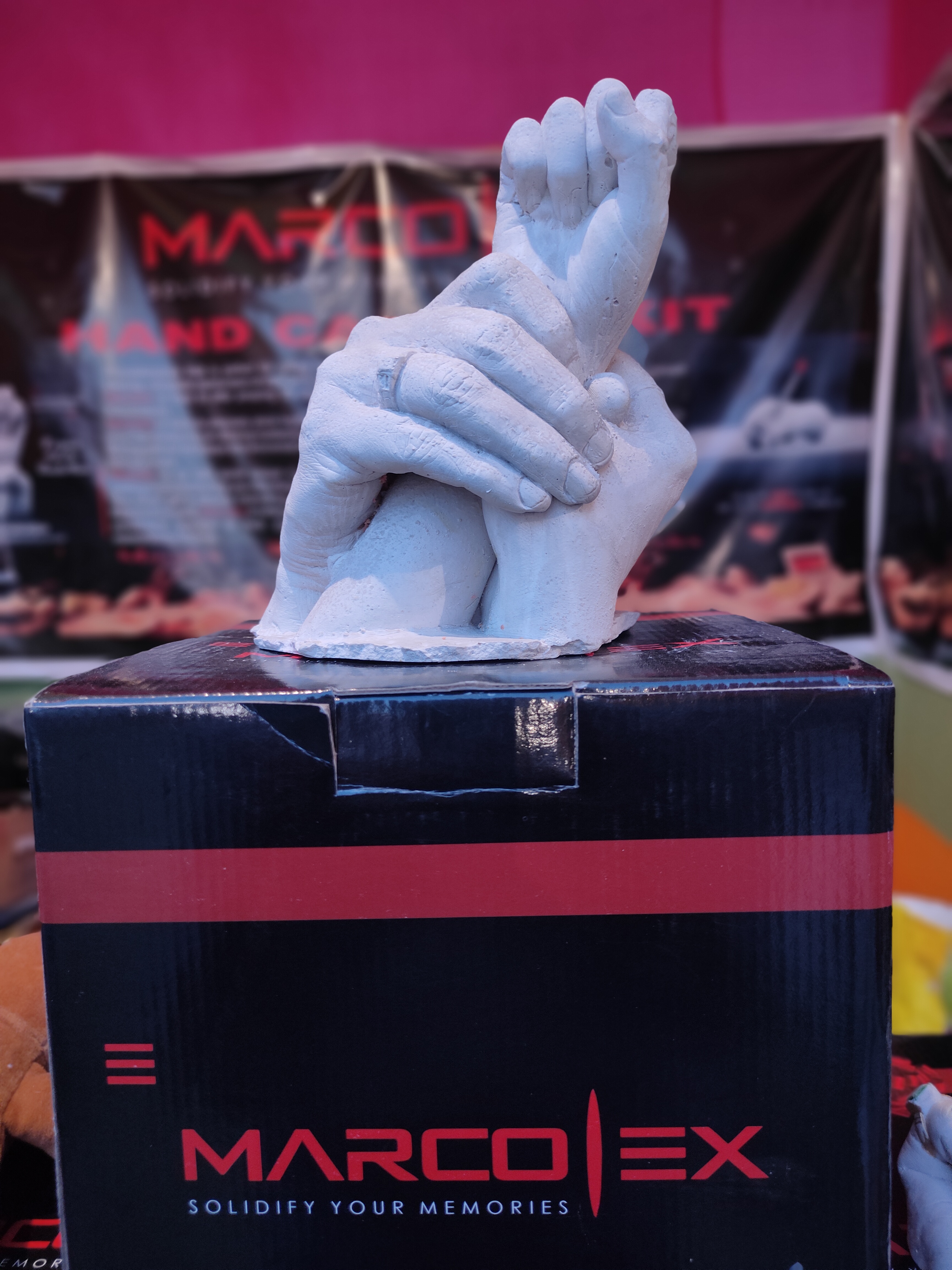 3d Hand Casting - Color: White