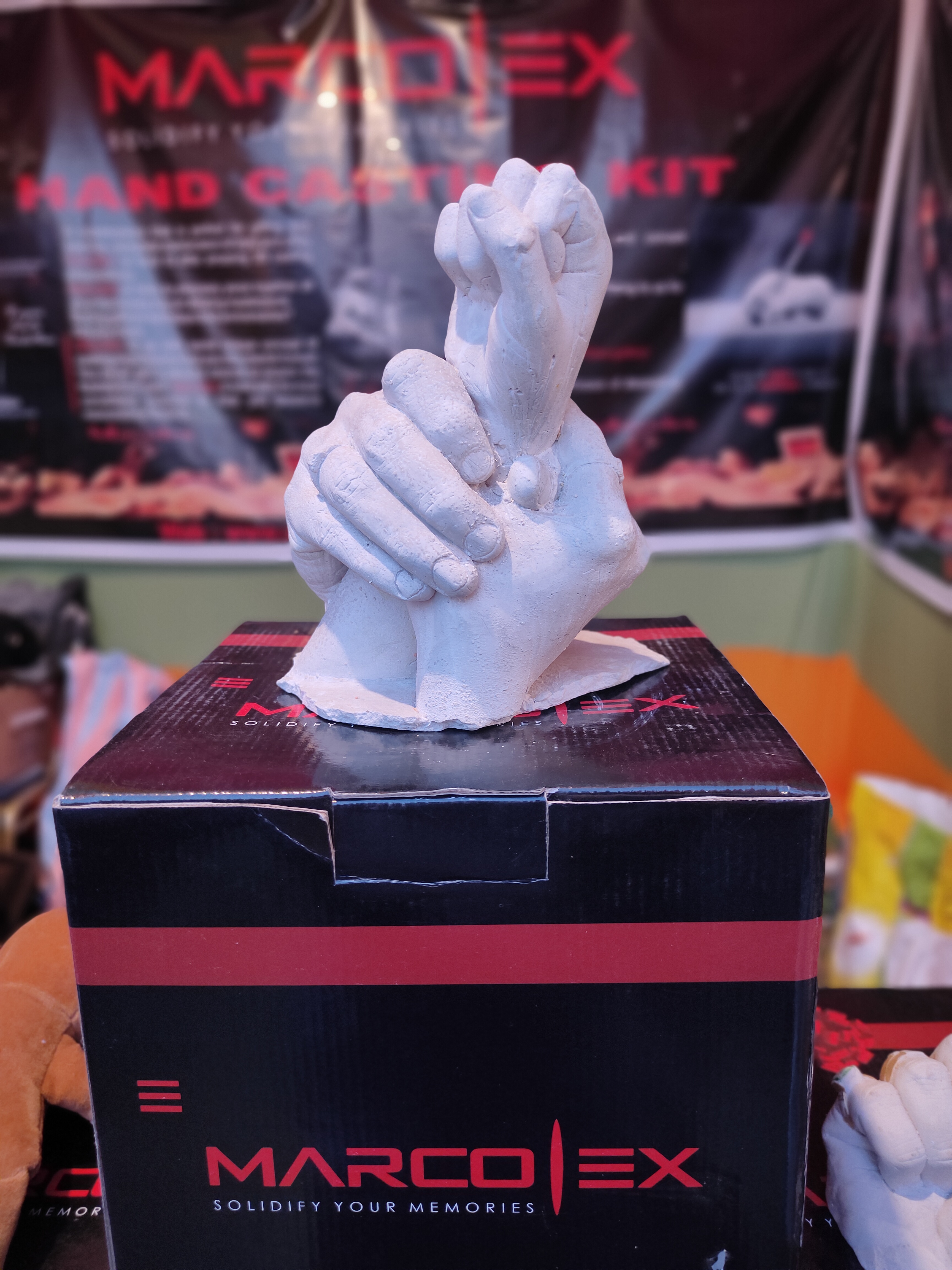 3d Hand Casting - Color: White