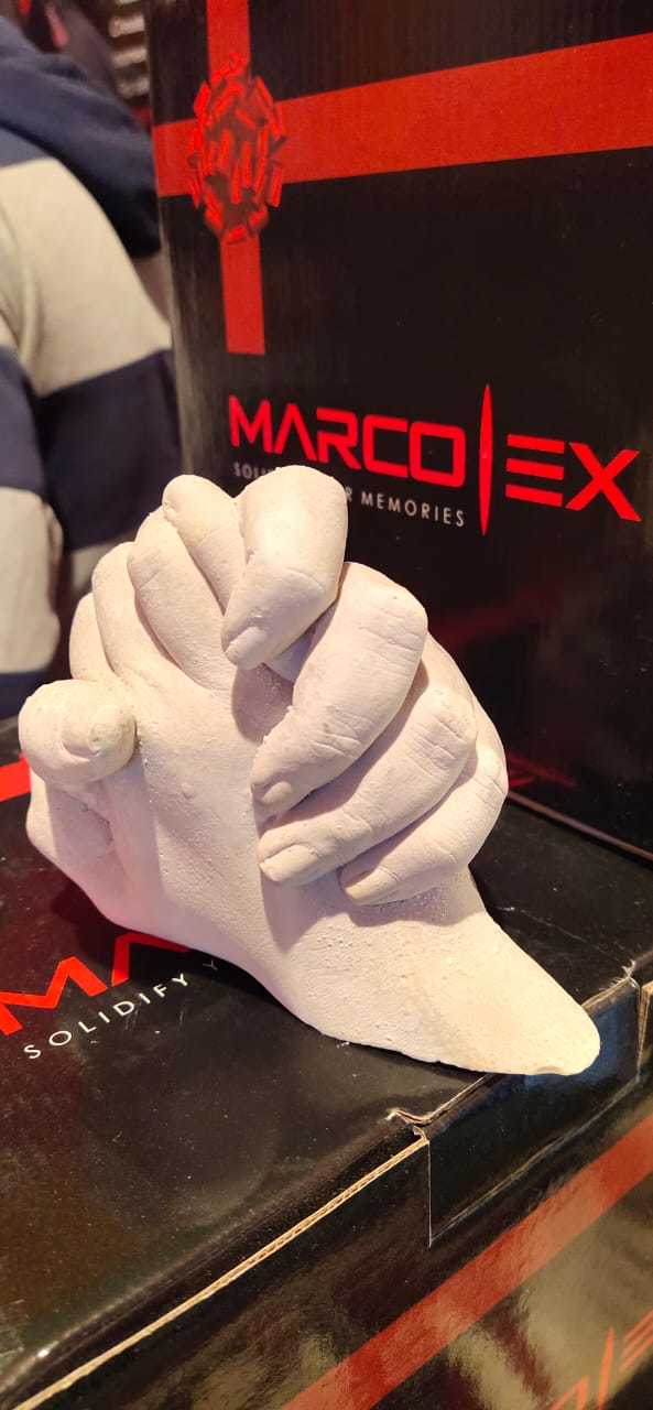 3d Hand Casting - Color: White