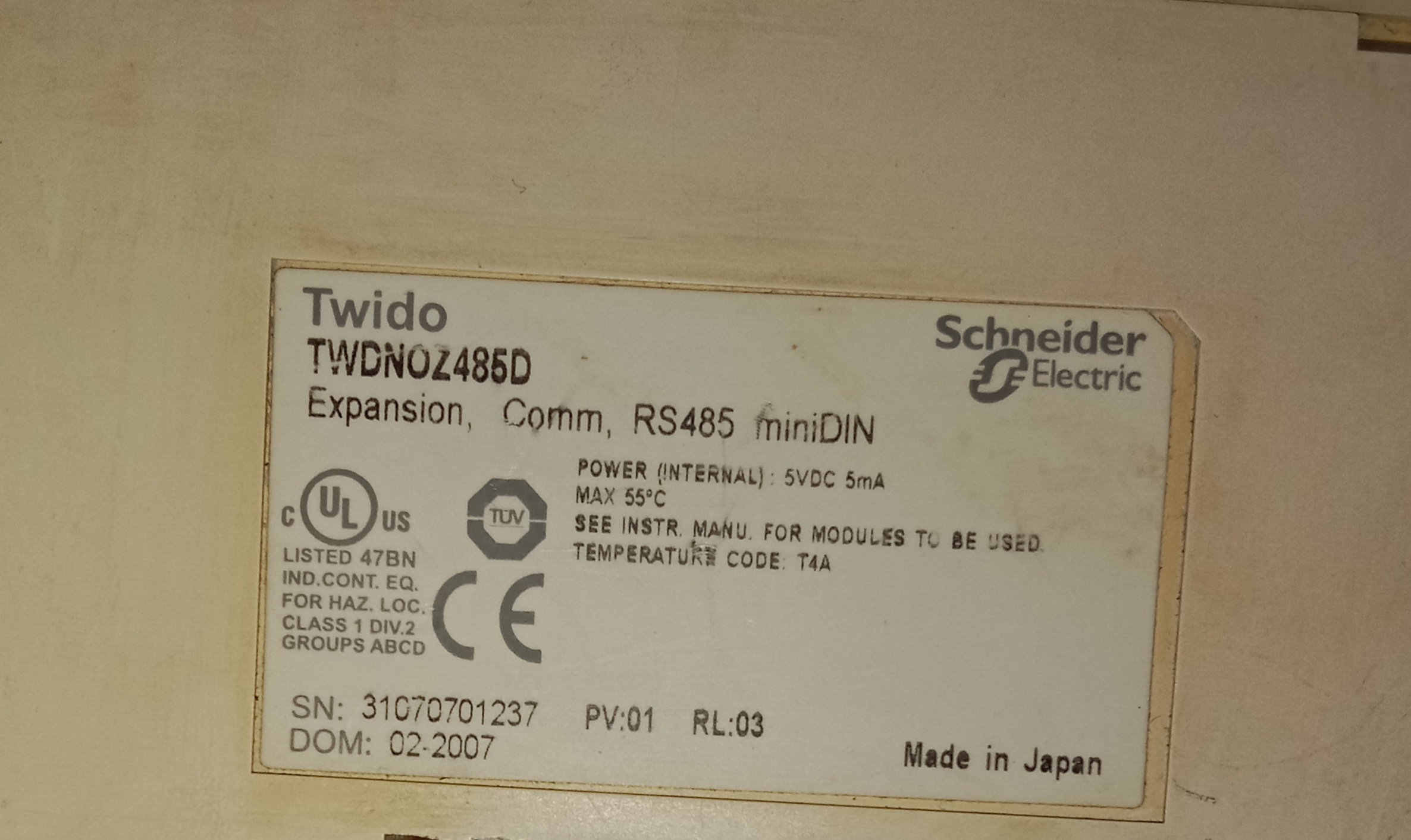 Schneider Output Module Twdn0z485d