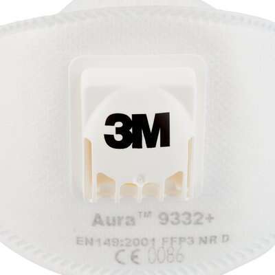 3m Auru Particulate Respirator Ffp3 Valved 9332+