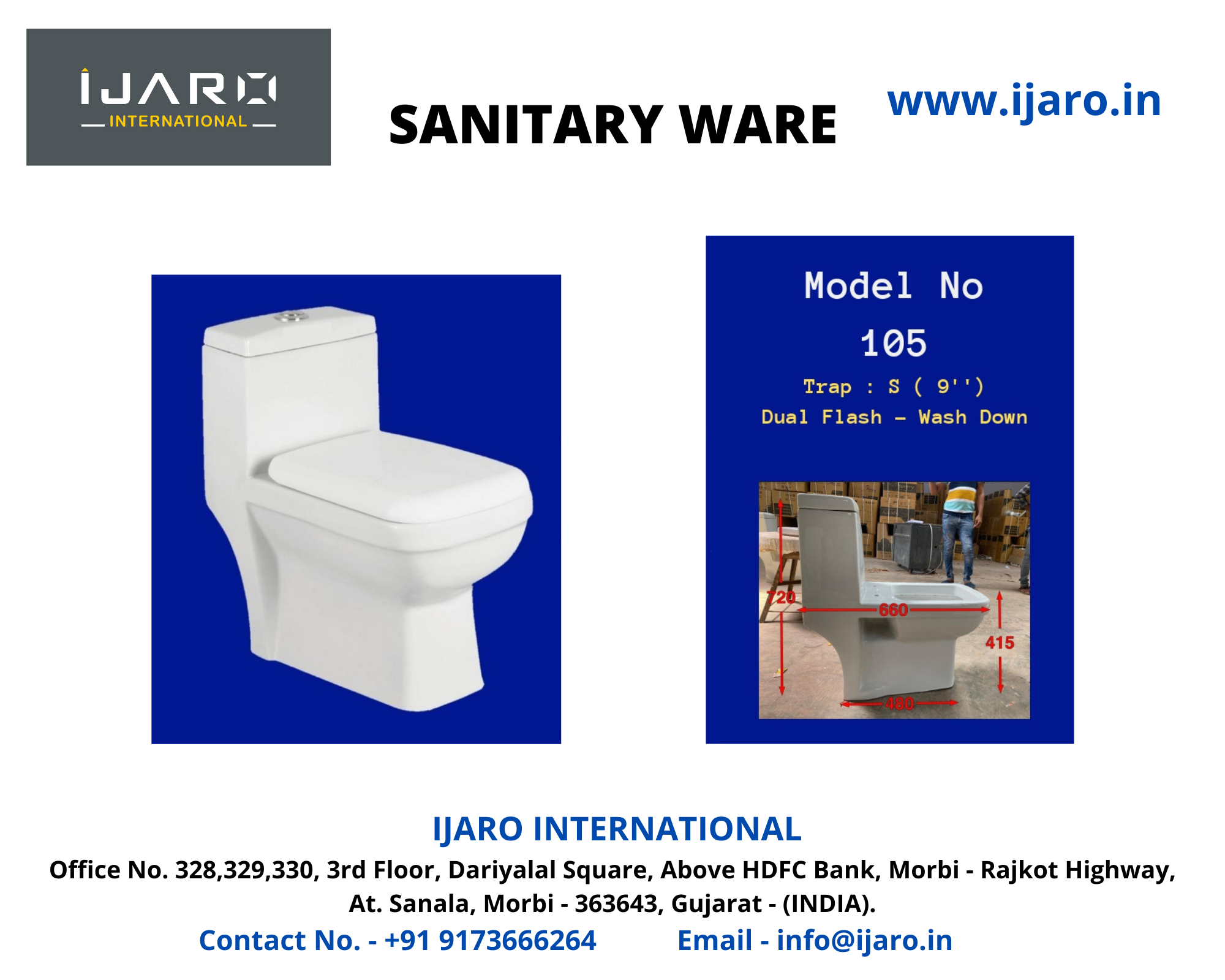 One Piece Toilet - Ceramic, 600 X 360 X 750 Mm , Dual Flush, Soft Close Seat, Wall Hung, Elegant White Finish