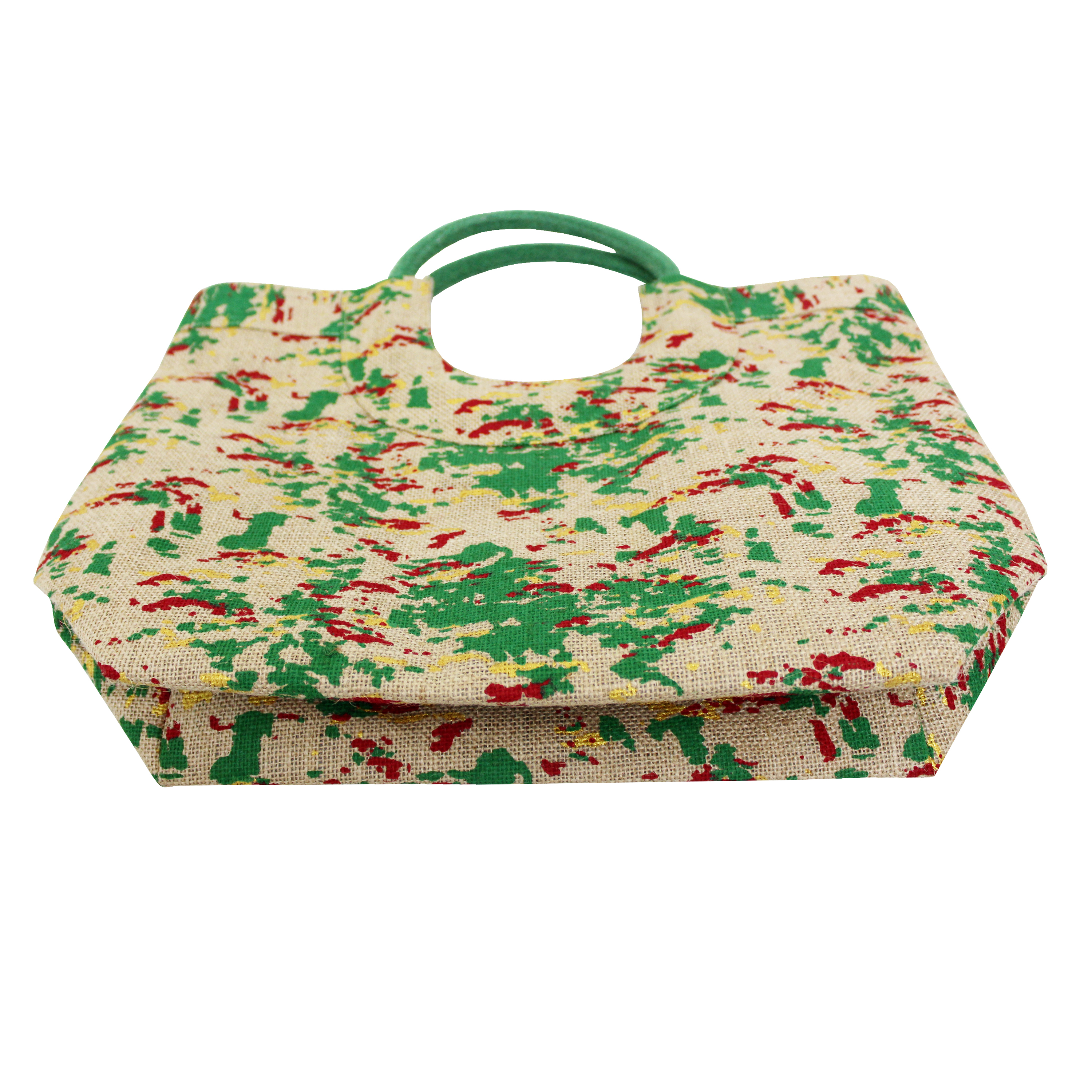 Available In All Color Round Padded Rope Handle Jute Bag