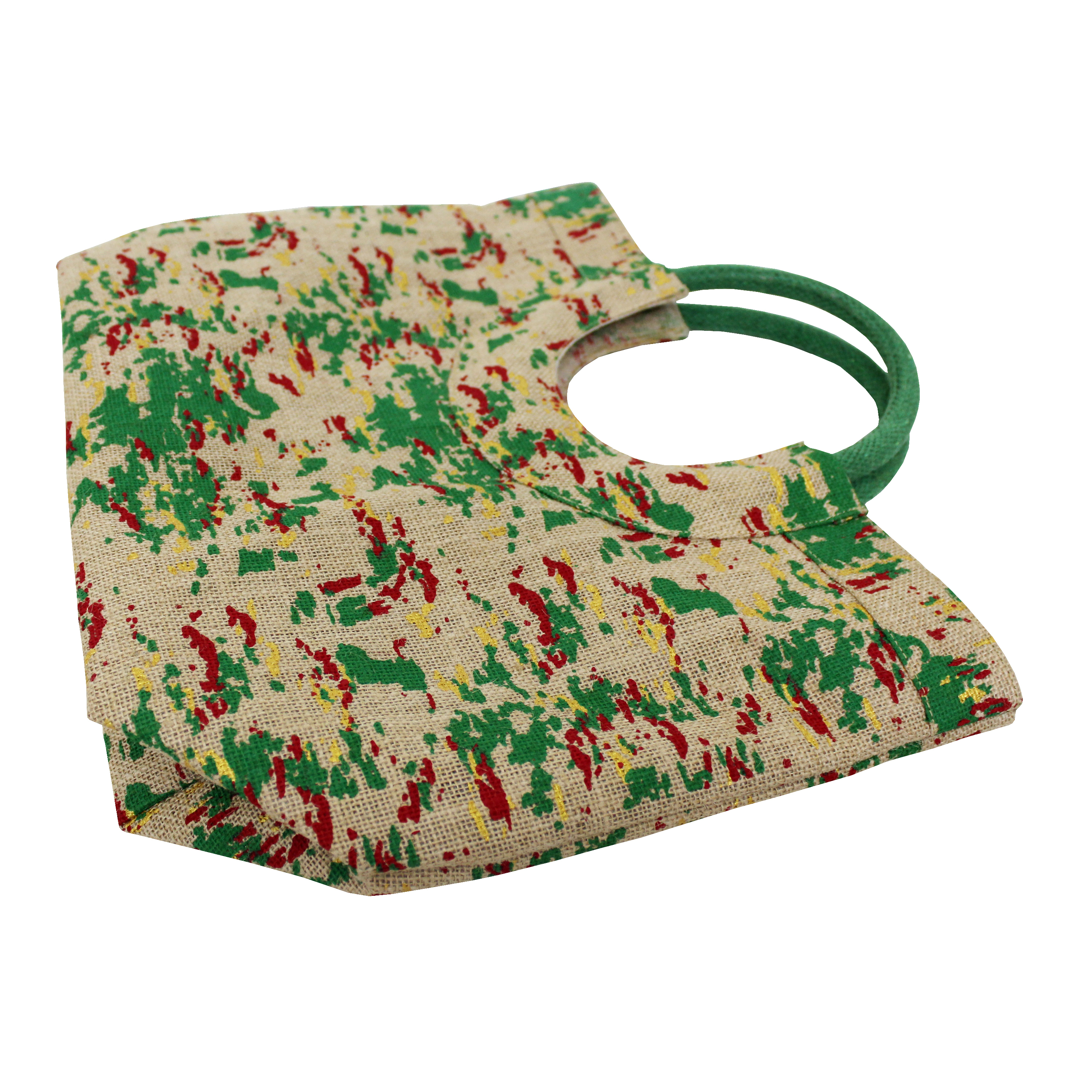 Available In All Color Round Padded Rope Handle Jute Bag