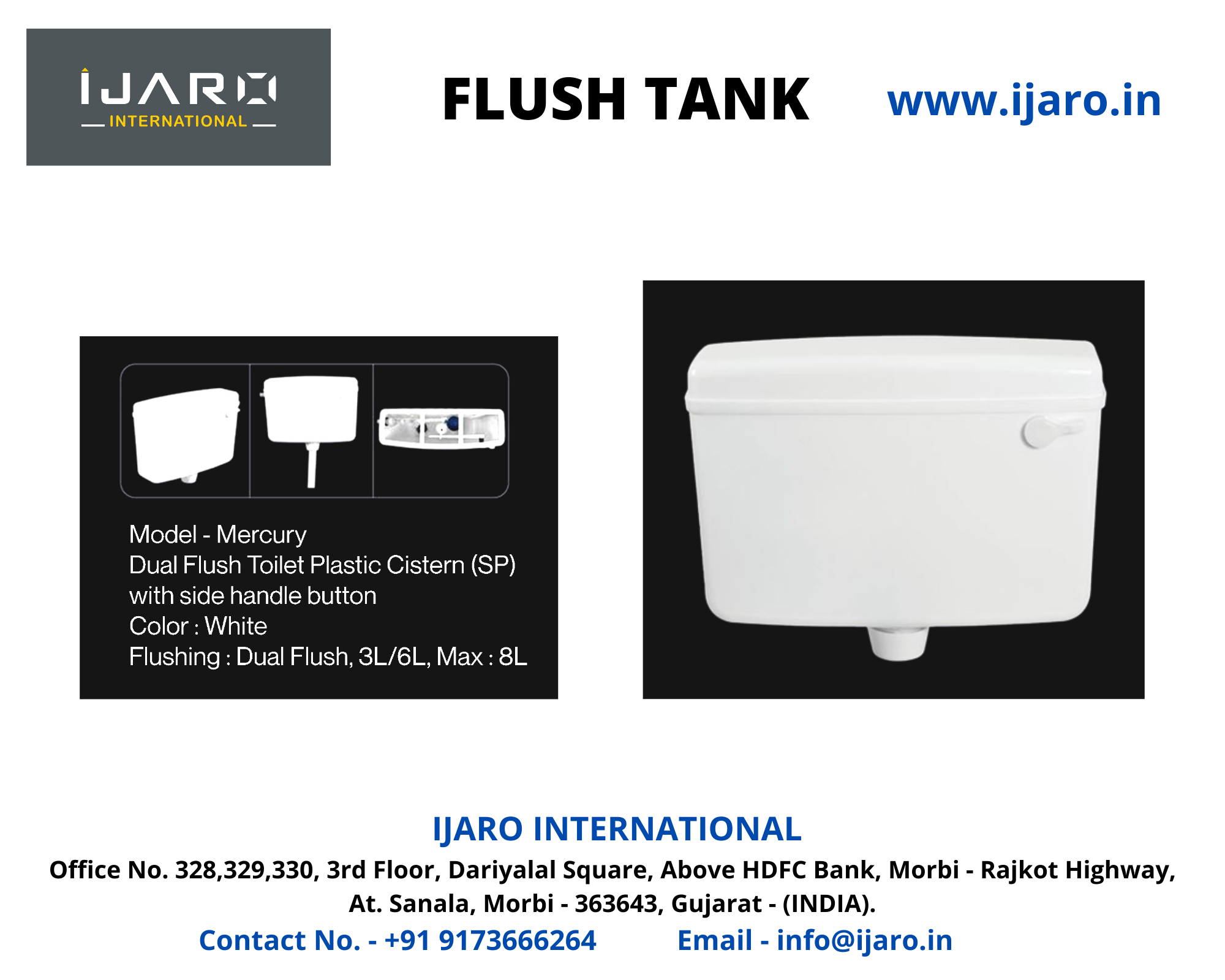 Flush Tank By Ijaro International