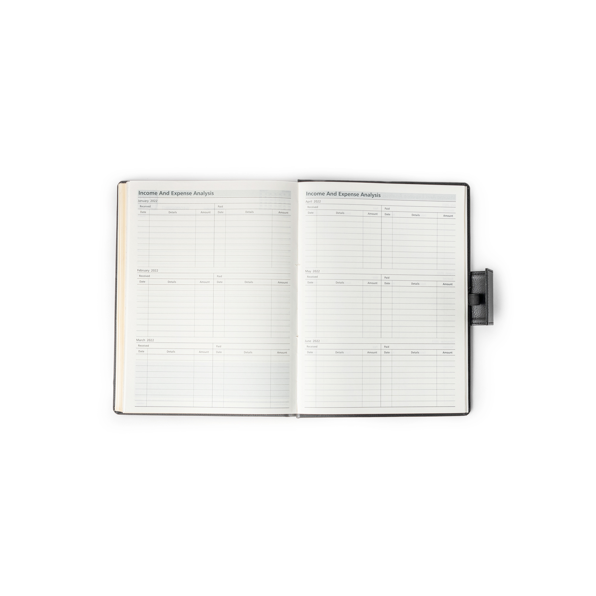 Mahavir Executive A5 Diary - High-quality Pu Leather, 432 Pages, One Day To A Page Layout | Magnetic Flap, Satin Ribbon Bookmark, Eco-friendly, Gilt Edges, Durable Design