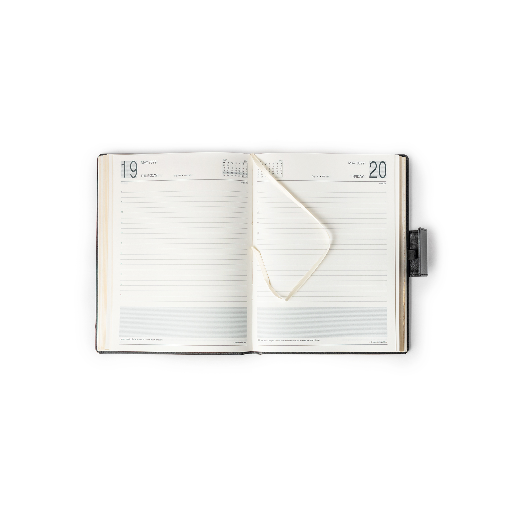 Mahavir Executive A5 Diary - High-quality Pu Leather, 432 Pages, One Day To A Page Layout | Magnetic Flap, Satin Ribbon Bookmark, Eco-friendly, Gilt Edges, Durable Design