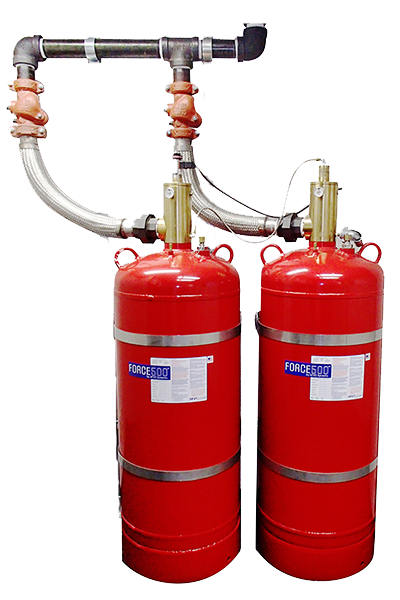 Clean Agent Gas Based Automatic Fire Extinguishing System - Color: Red