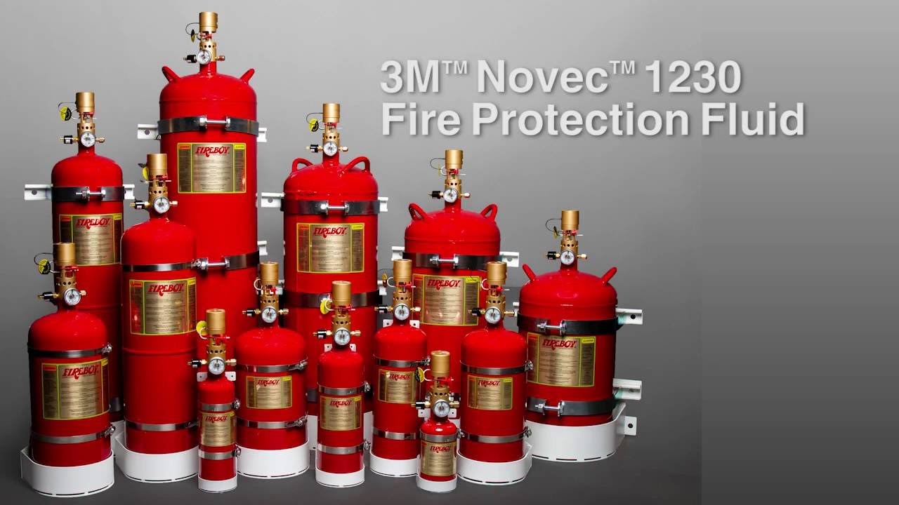 Gas Based Fire Extinguishing System - Color: Red