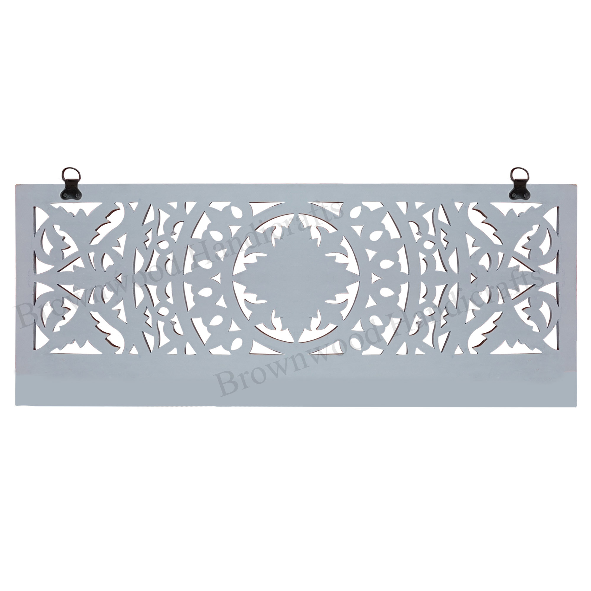 Mdf Wood Carved Wall Hooks Size: 30 X 12 Inch