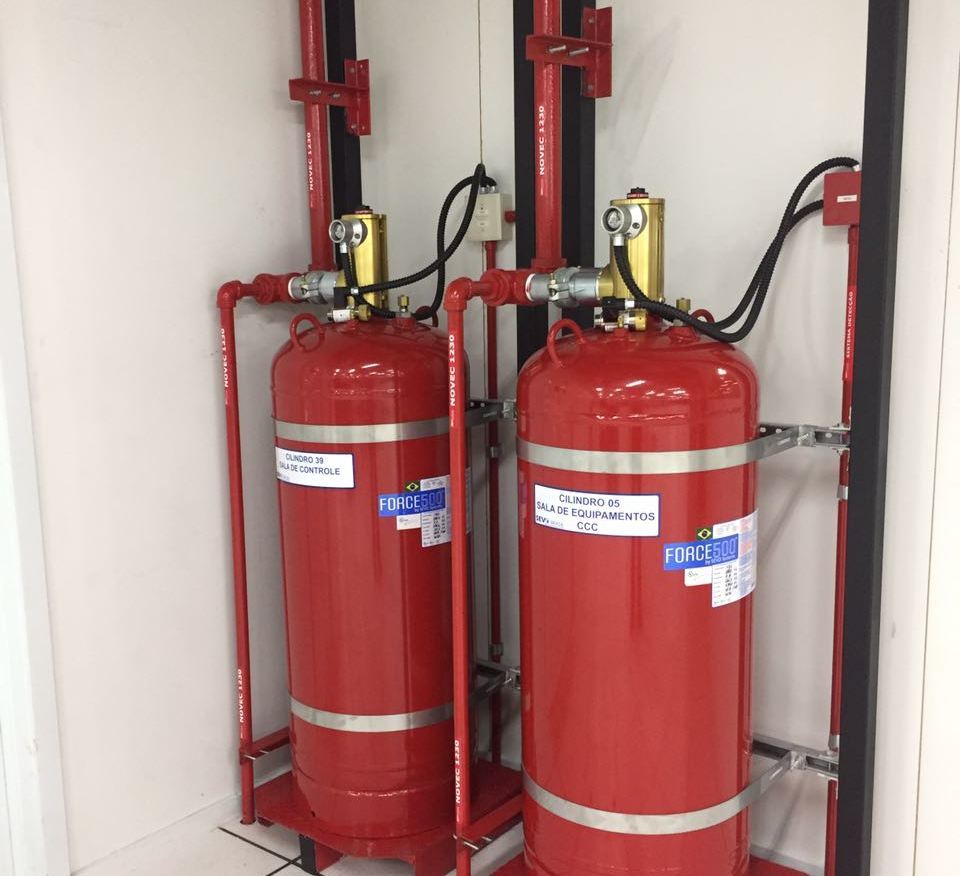 Server Room Gas Suppression System - Application: Fire Fighting