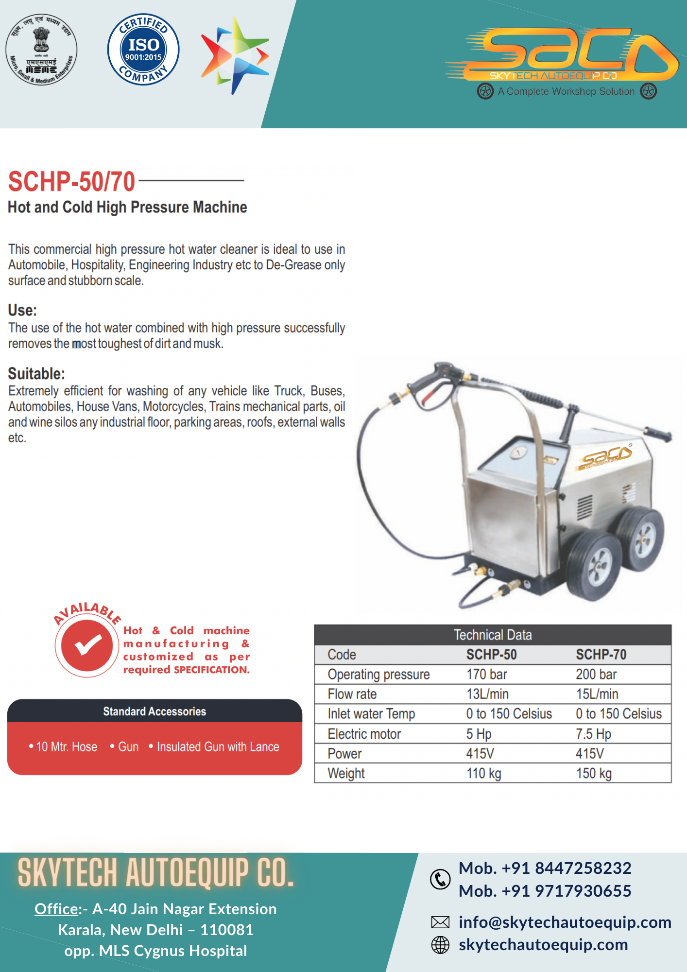 Hot And Cold High Pressure Machine Warranty: 1