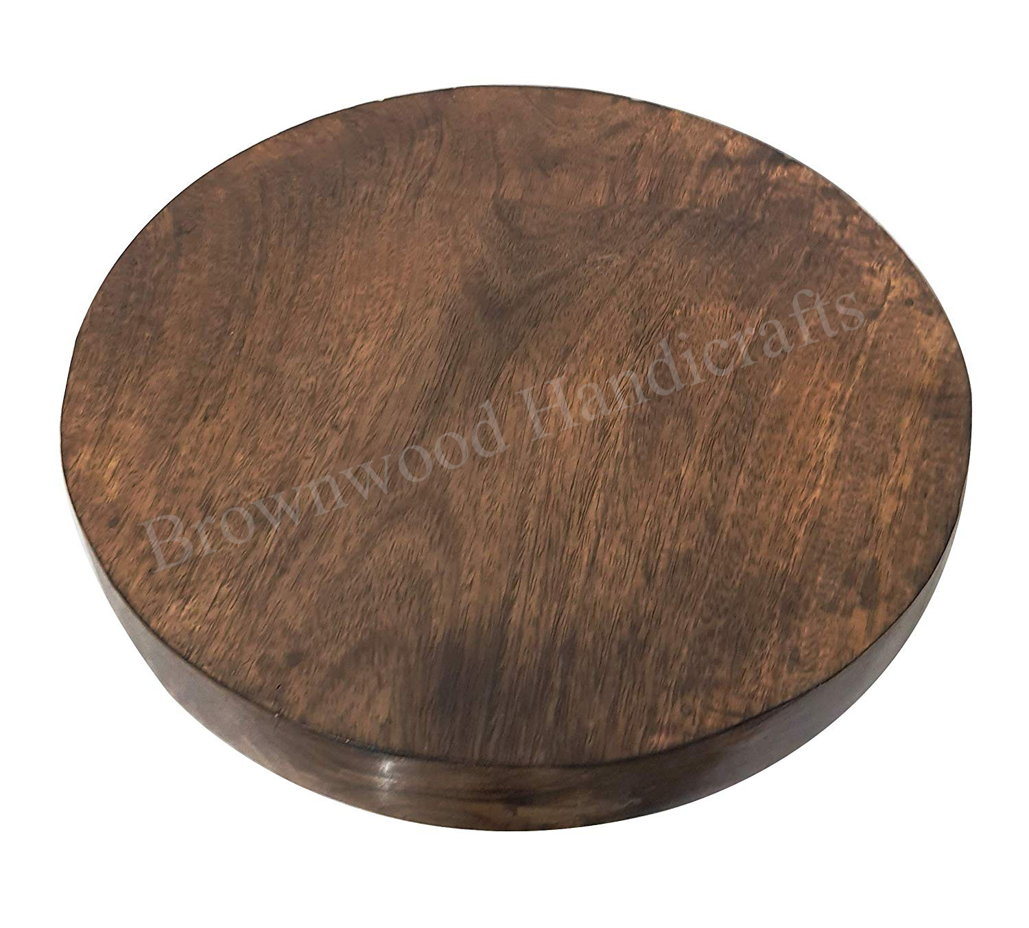 Pine Wood Serving Tray With Metal Handle Set Size: 10 X 10 X 2 & 8 X 8 X 2 Inches