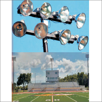 Flood Lighting Stadium Pole - Metal Material, Available Thickness Options | Polished Finish for Enhanced Durability and Performance