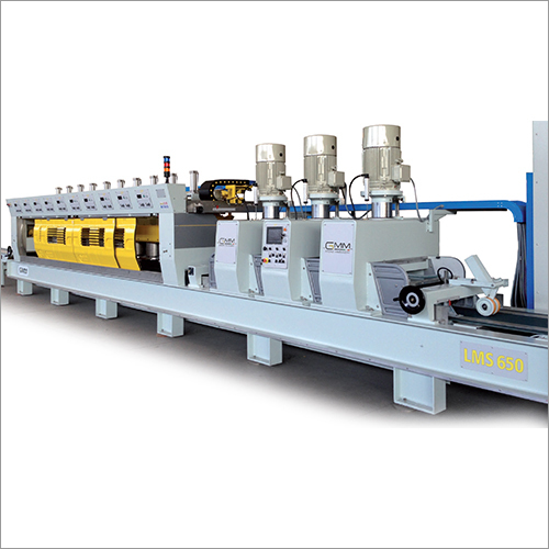 White Automatic Calibrating And Polishing Lines For Marble Strips