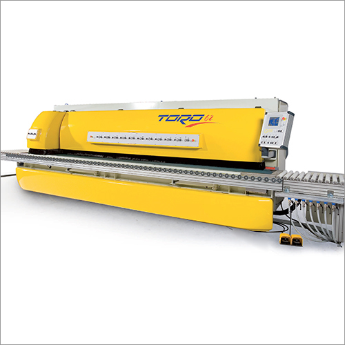 Yellow Automatic Multi Spindle Polishing Machine For Flat And Round Edges