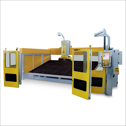 White Monoblock Cnc 5 Axis Sawing Machine