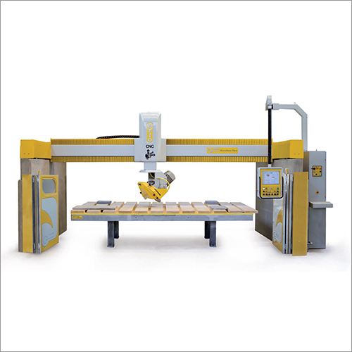 White Monoblock Cnc 5 Axis Sawing Machine