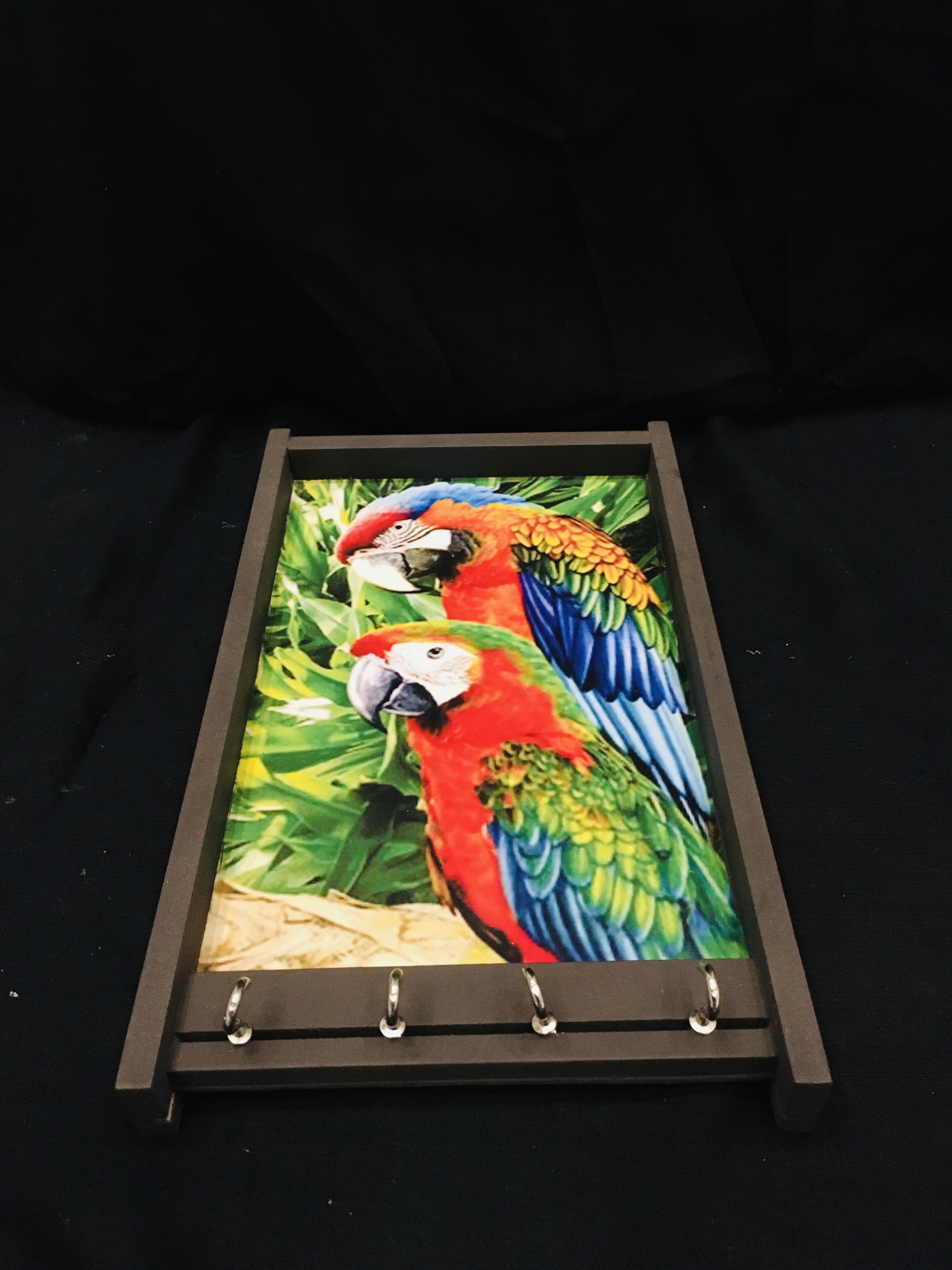 Key Stand Wall Hanging 10 Inch - Handmade Natural Material, Eco-friendly Design, Stylish Home Decoration With Picture Frame Feature