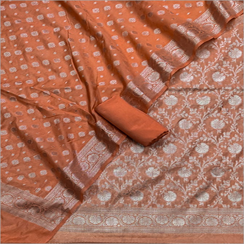 Available In Different Color Ladies Banarasi Unstitched Designer Suit Material