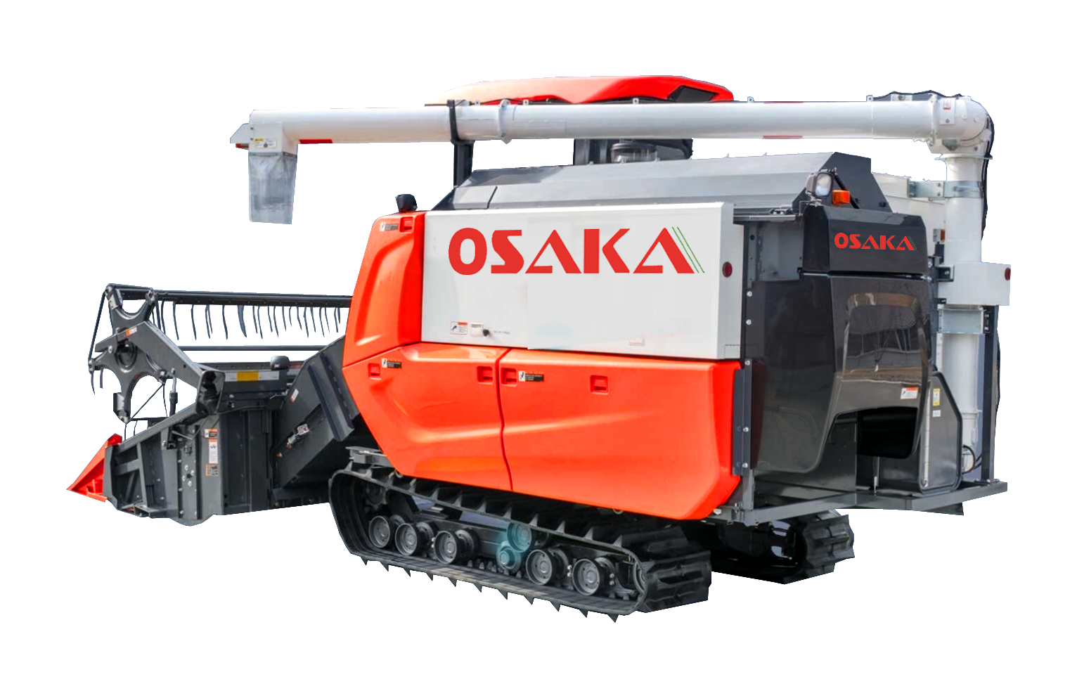 Green Combine Hravester Full Feed