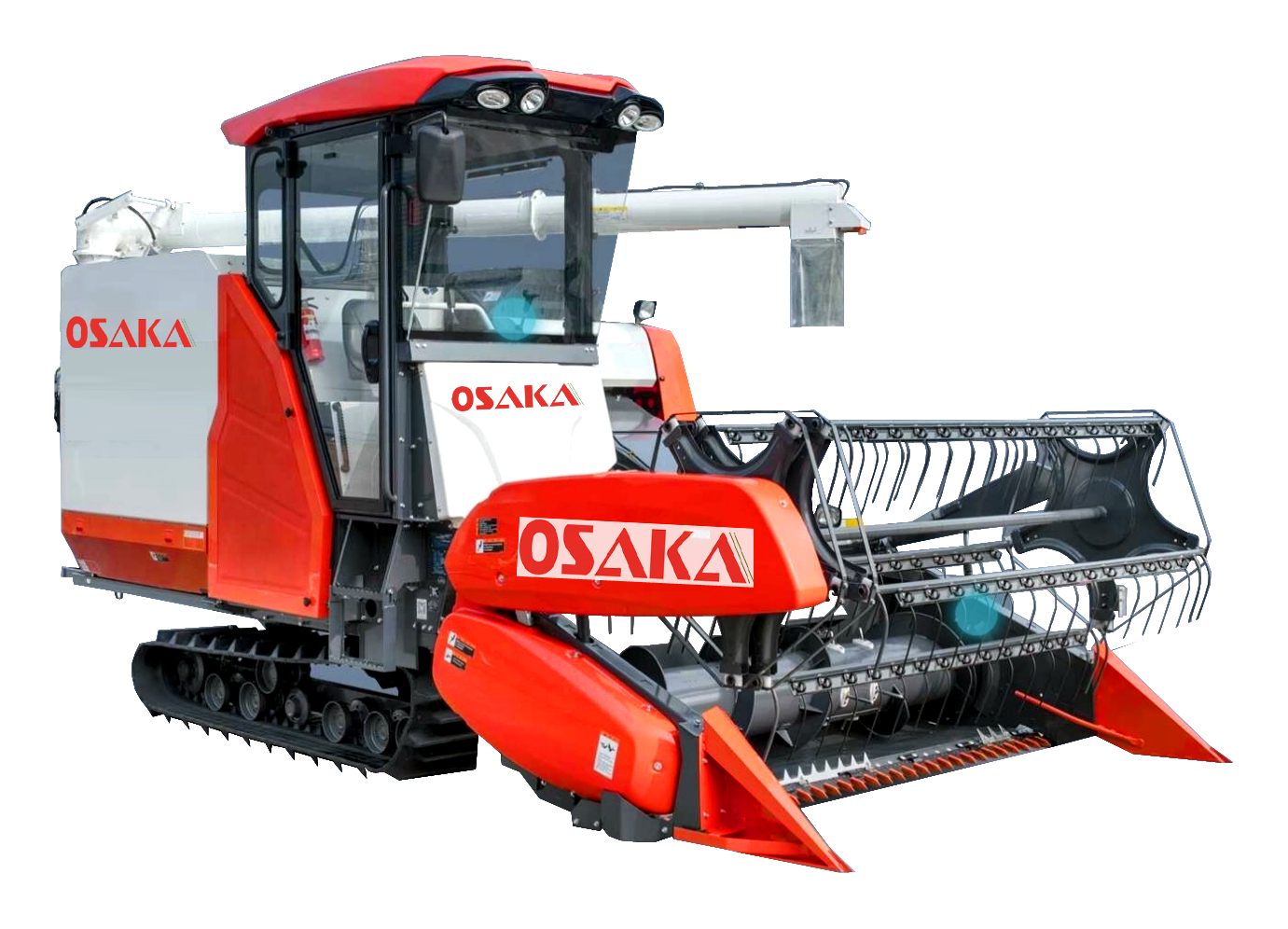 Green Combine Hravester Full Feed