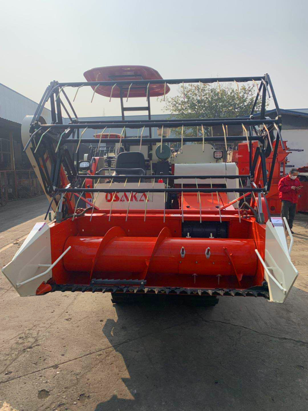 Green Combine Harvester