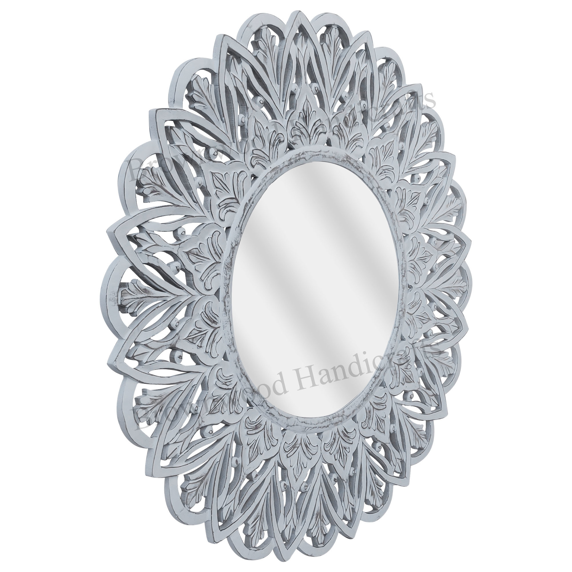 Mdf Carved Mirror Frame Size: 36 X 36 Inches