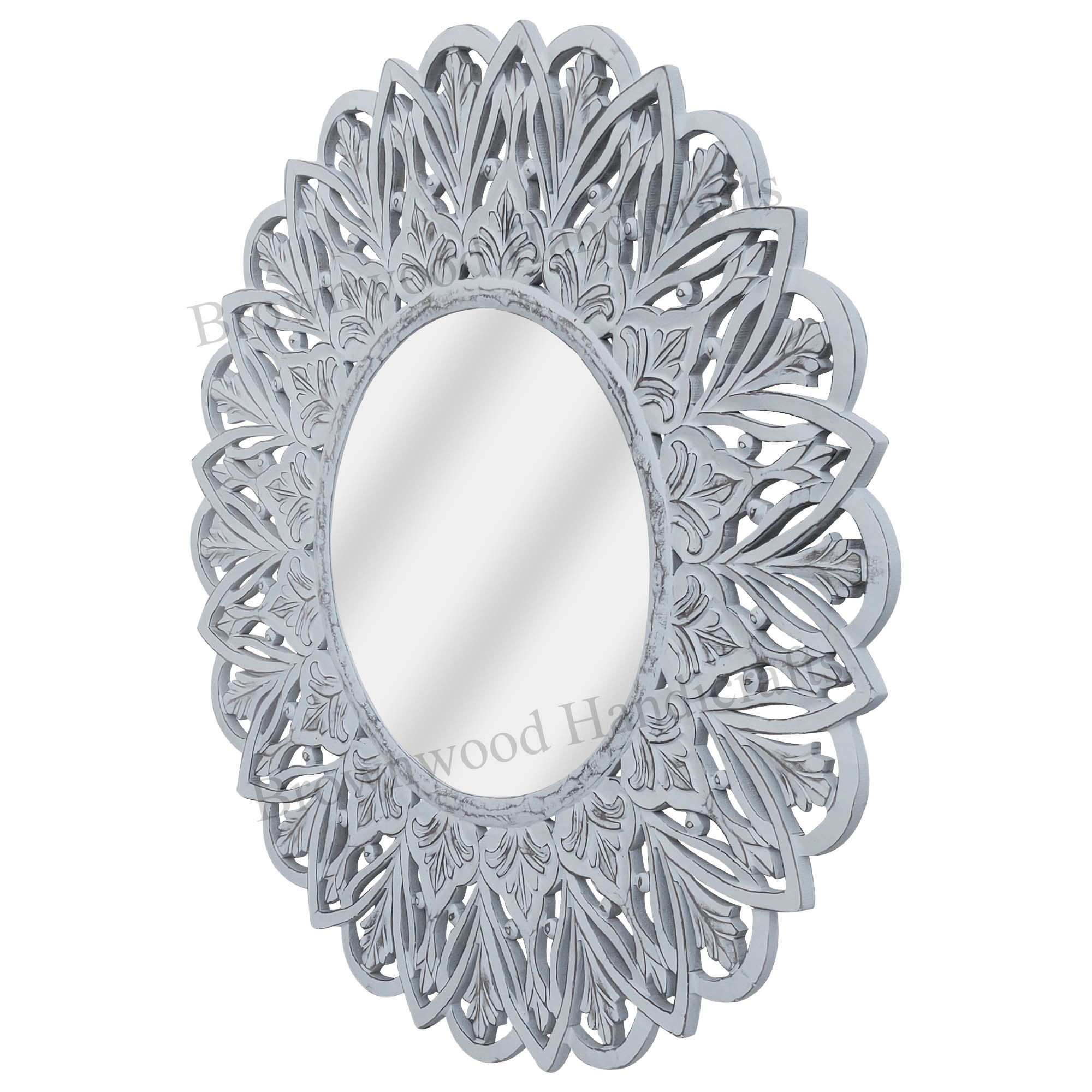Mdf Carved Mirror Frame Size: 36 X 36 Inches