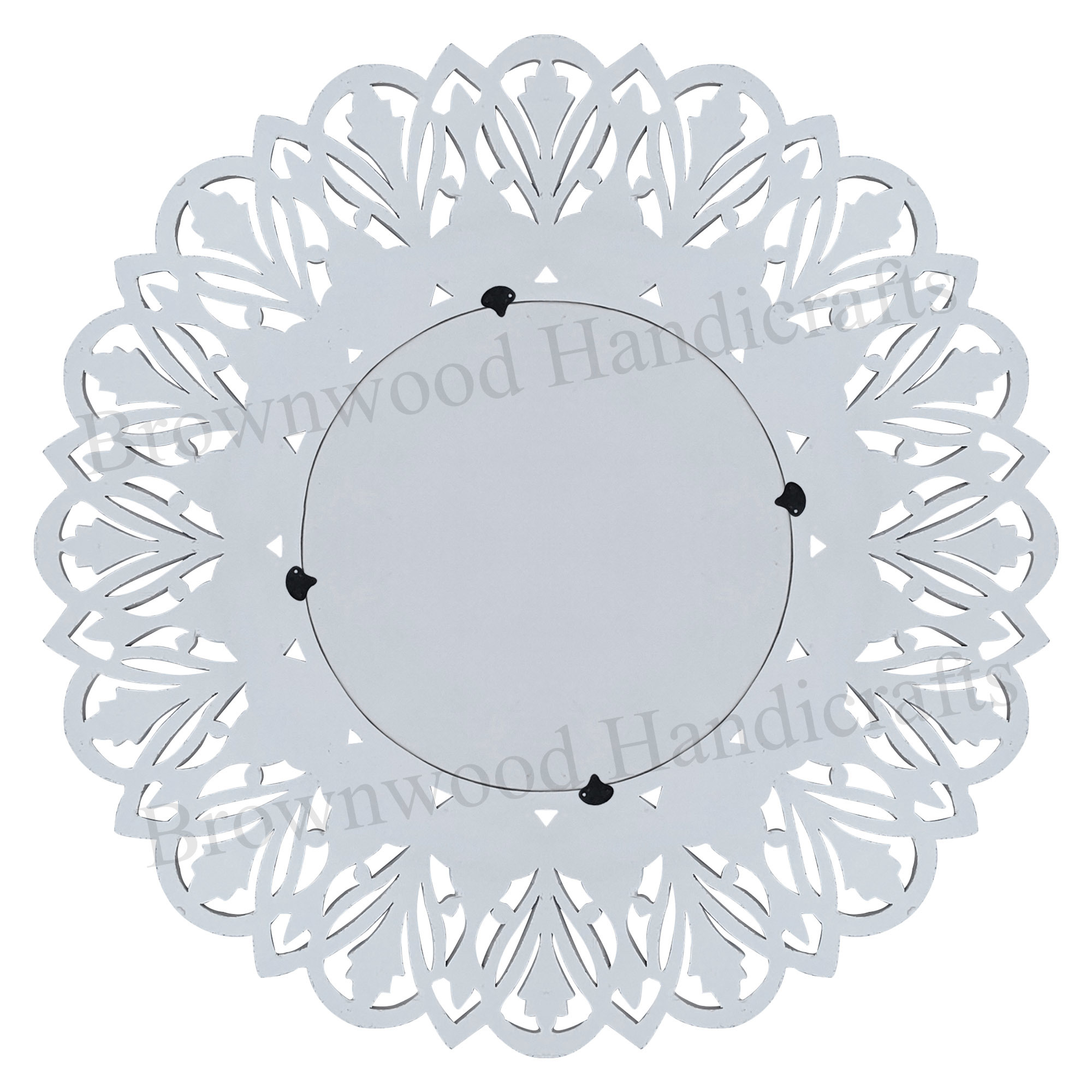 Mdf Carved Mirror Frame Size: 36 X 36 Inches