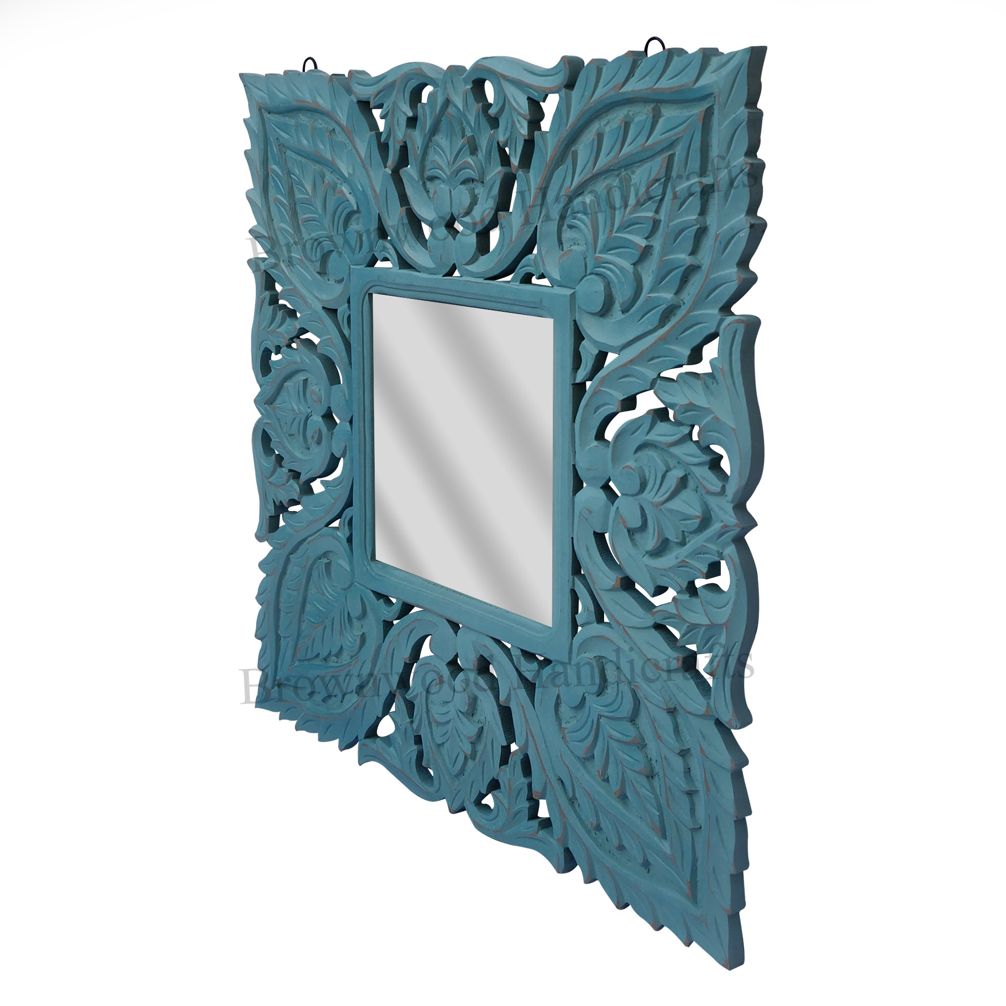 Mdf Carved Mirror Frame Size: 24 X 24 Inch