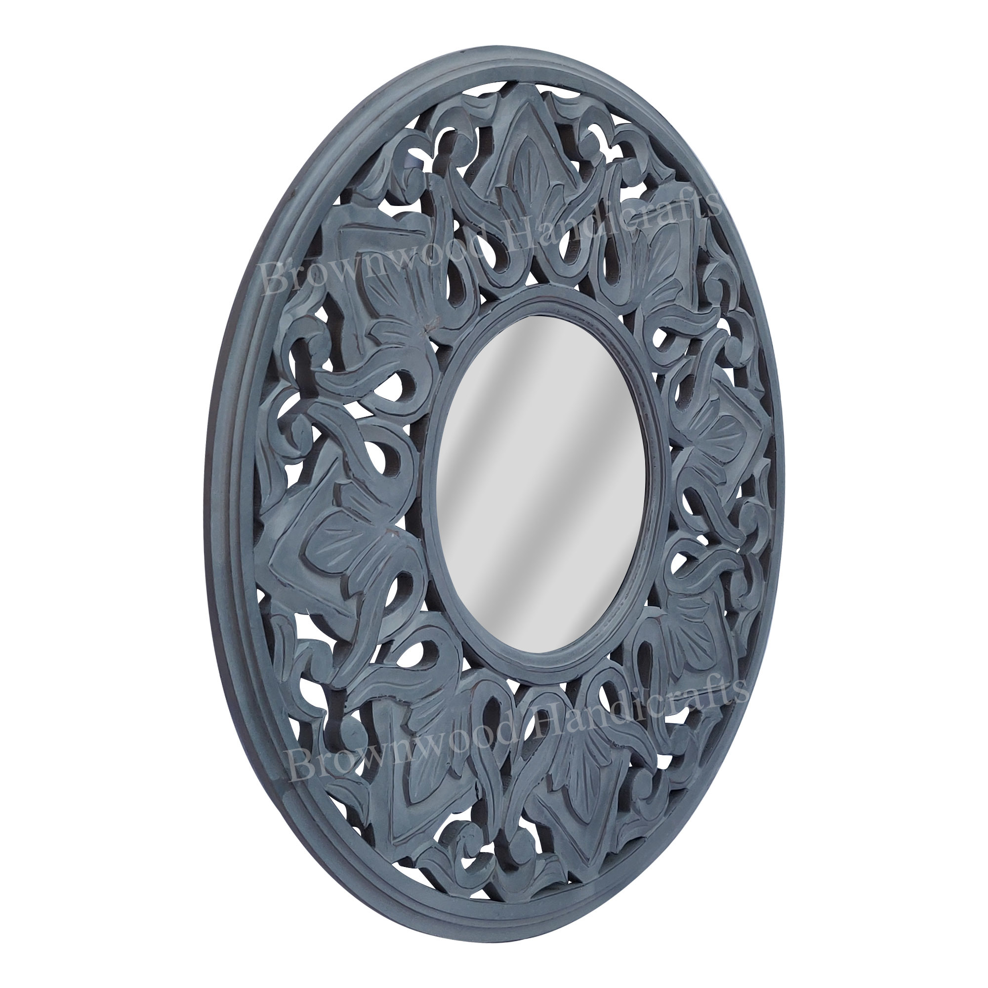 Mdf Carved Mirror Frame Size: 24 X 24 Inch