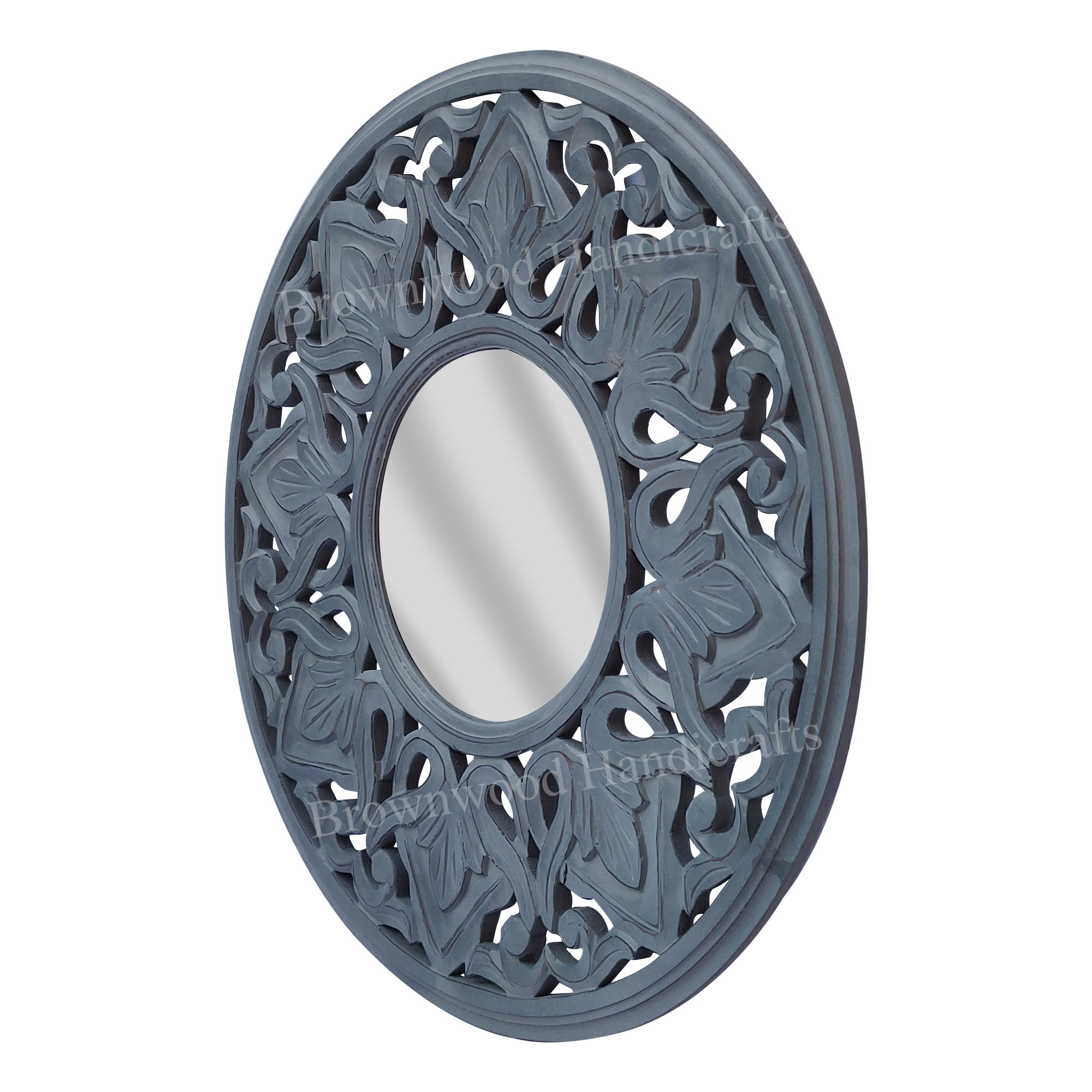 Mdf Carved Mirror Frame Size: 24 X 24 Inch