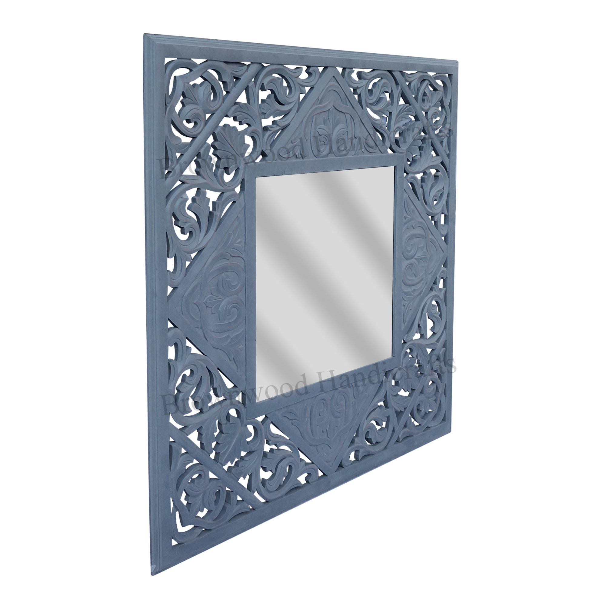 Mdf Carved Mirror Frame Size: 36 X 36 Inches