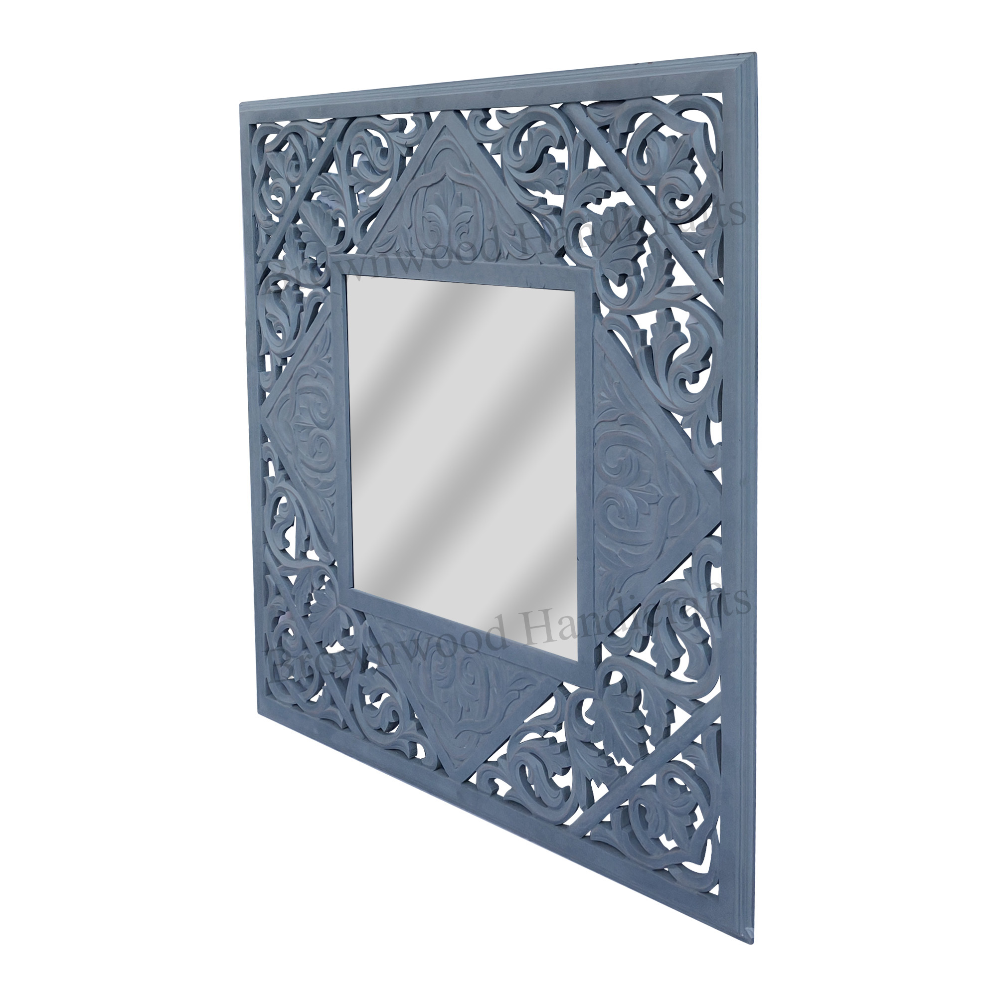 Mdf Carved Mirror Frame Size: 36 X 36 Inches