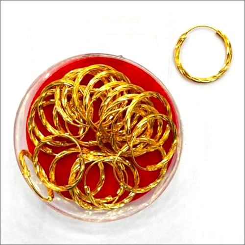 Ladies Plain Bali - Lightweight Design, Available In Multiple Sizes | Elegant Golden Color, Ideal For Gifting On Valentine's And Festive Occasions