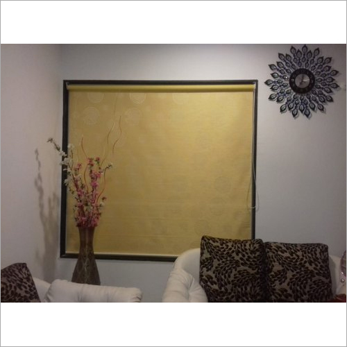 Roller Blinds - Polyester, Maximum Width 72 Inches, Beige Color | Modern Design, Easy Installation, By SARDA