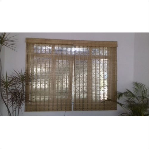 Bamboo Window Blinds - Customizable Size, Brown Horizontal Style | Easy Installation, Suitable for Windows and Balconies