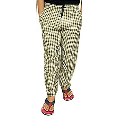 Washable Mens Check Printed Track Pant