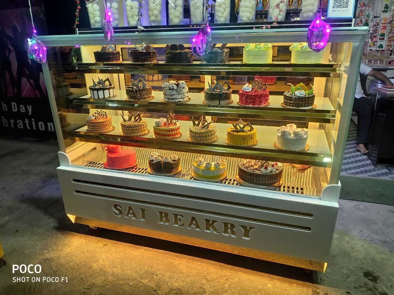 White Ac Cake Display Counter