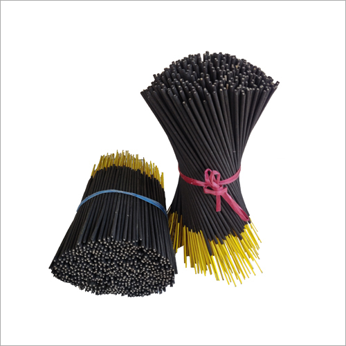 Bamboo Incense Sticks - Bamboo & Charcoal | 10 Inch Round Sticks, Black Color, Eco-friendly, Aromatic & Religious Use, 35 Minutes Burning Time