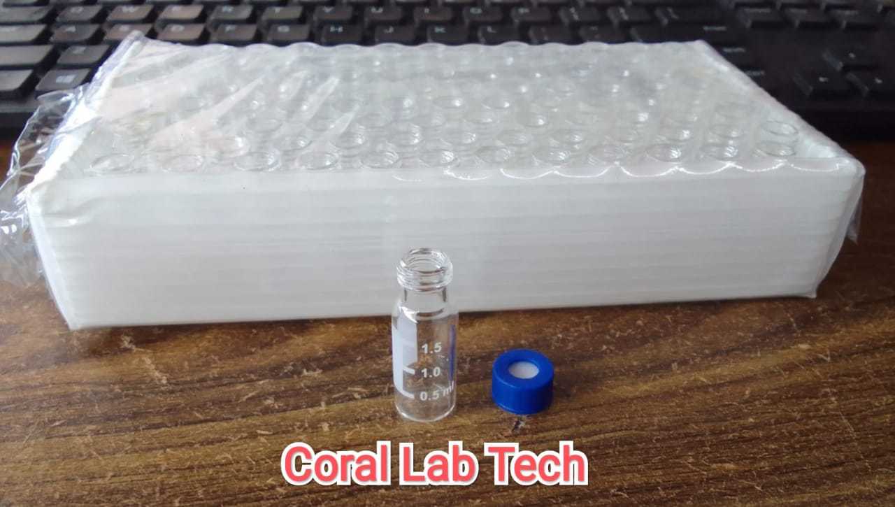 Hplc Vial 1.5 Ml(1.5ml 9mm Short Thread Vial Nd9) - Color: Clear
