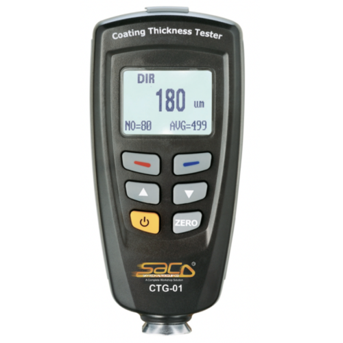 Coating Thickness Meter - 10 Centimeter Width | Magnetic Induction & Eddy Current Probes, Multi-Mode Functionality, 320 Memory Readings, USB Interface for PC Analysis