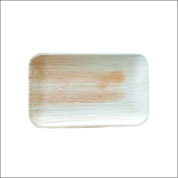 9.5x6 Inch Areca Palm Leaf Rectangle Plate