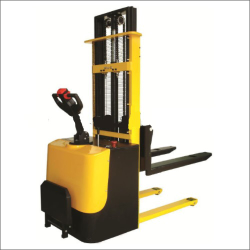Fully Electric Pallet Stacker - Steel, 1200mm x 680mm x 1150mm | 1000kg Load Capacity, 1600mm Lifting Height, 24V Lead Acid Battery, 1.5kW Motor Power