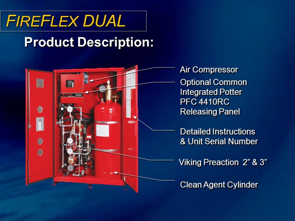 Electrical Cabinet Fire System - Color: Red